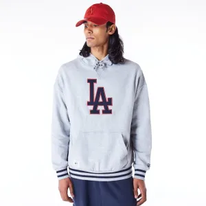 Sweats à capuche et pulls à capuche New Era LA Dodgers MLB avec remplissage côtelé gris pull à capuche oversized