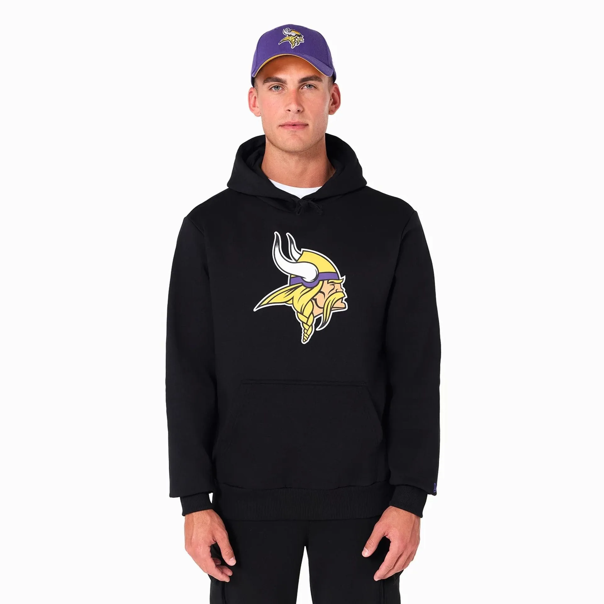 Sweats à capuche et pulls à capuche New Era des Minnesota Vikings de la NFL - Pull à capuche noir