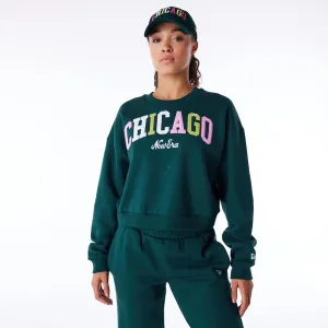 Sweatshirts et Hoodies New Era Sweat à capuche New Era Remplissage Vert foncé Crop Col ras du cou
