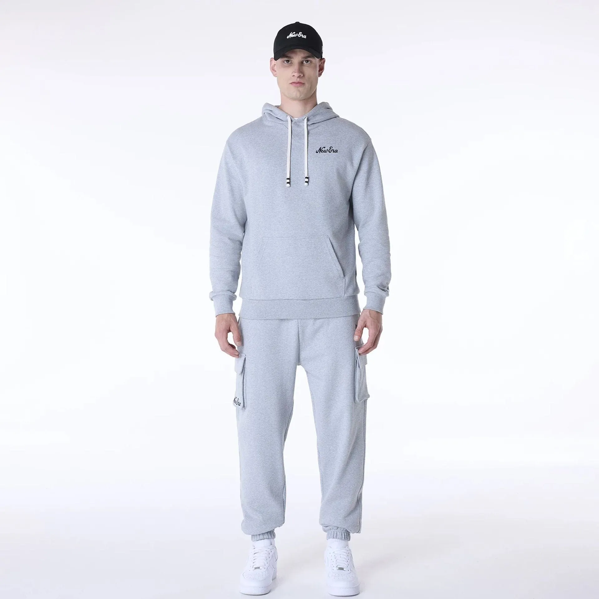 Sweats à capuche et pulls New Era Pull à capuche gris avec script New Era