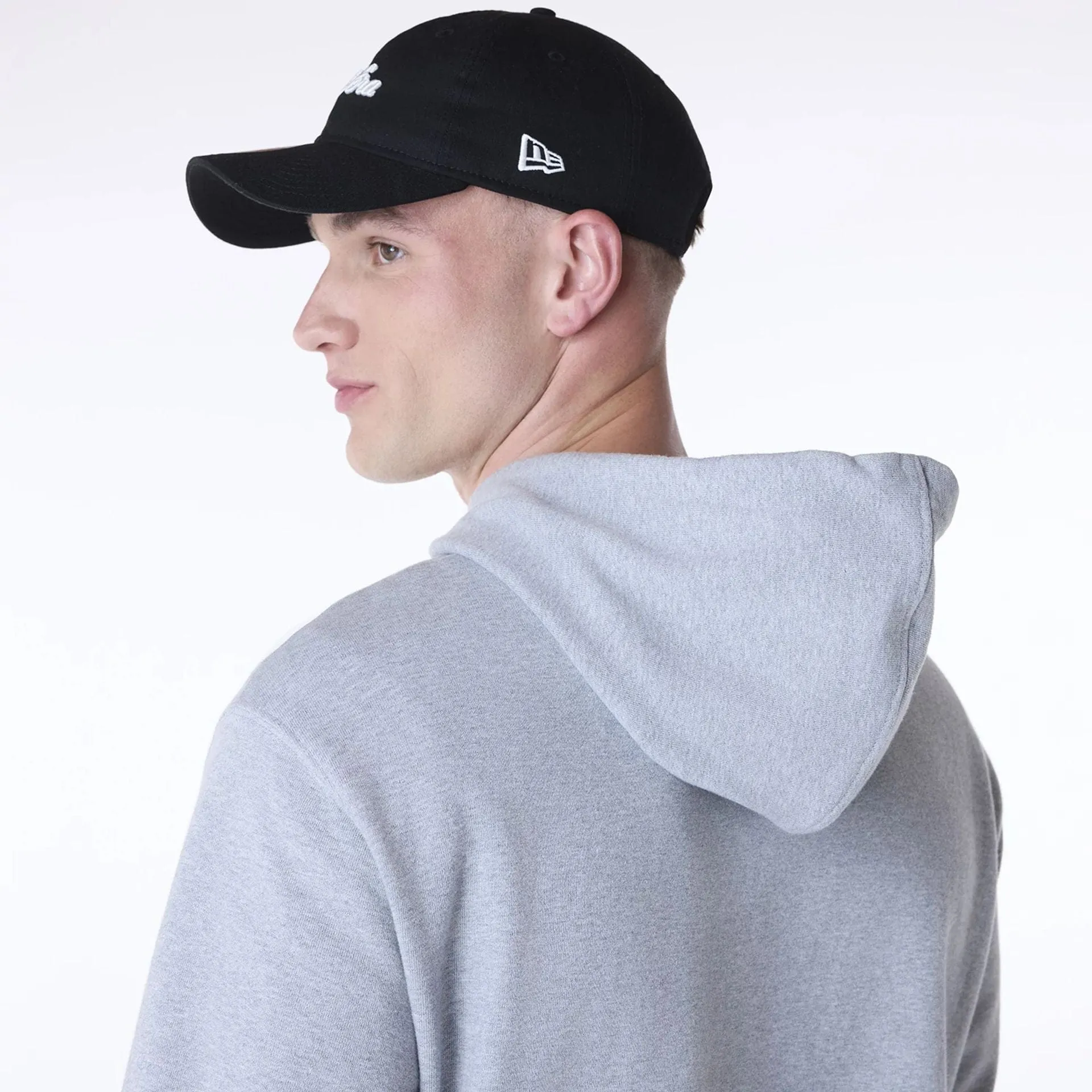 Sweats à capuche et pulls New Era Pull à capuche gris avec script New Era