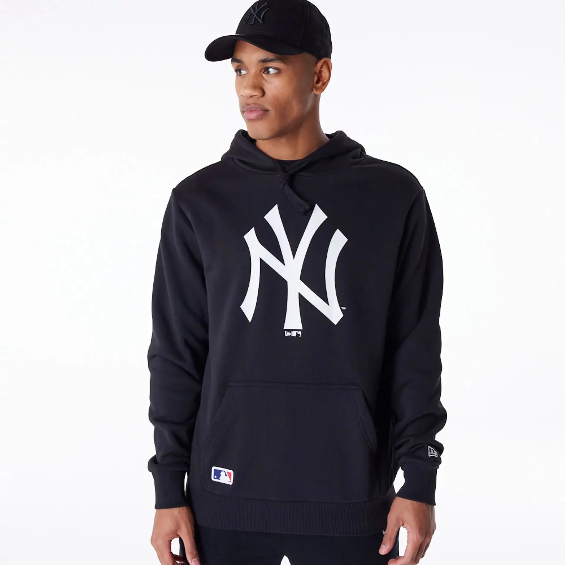 Sweats à capuche et pulls New Era des New York Yankees MLB - Pull à capuche noir classique