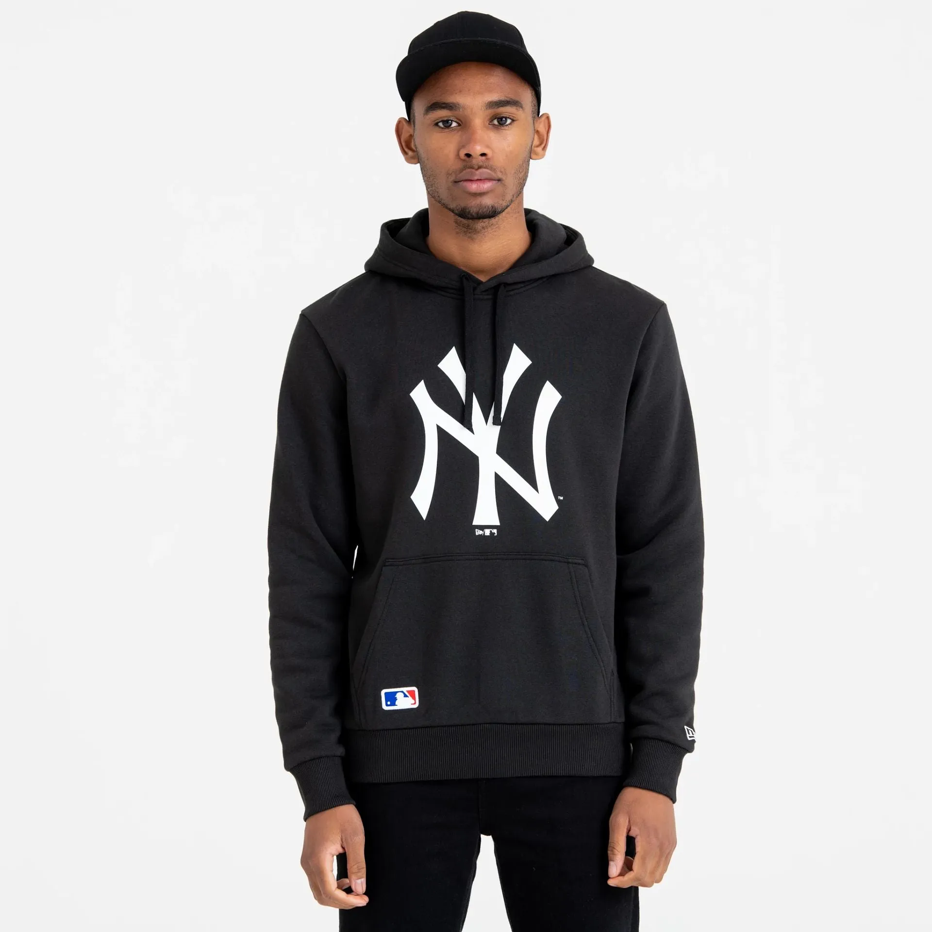 Sweats à capuche et pulls New Era des New York Yankees MLB - Pull à capuche noir classique