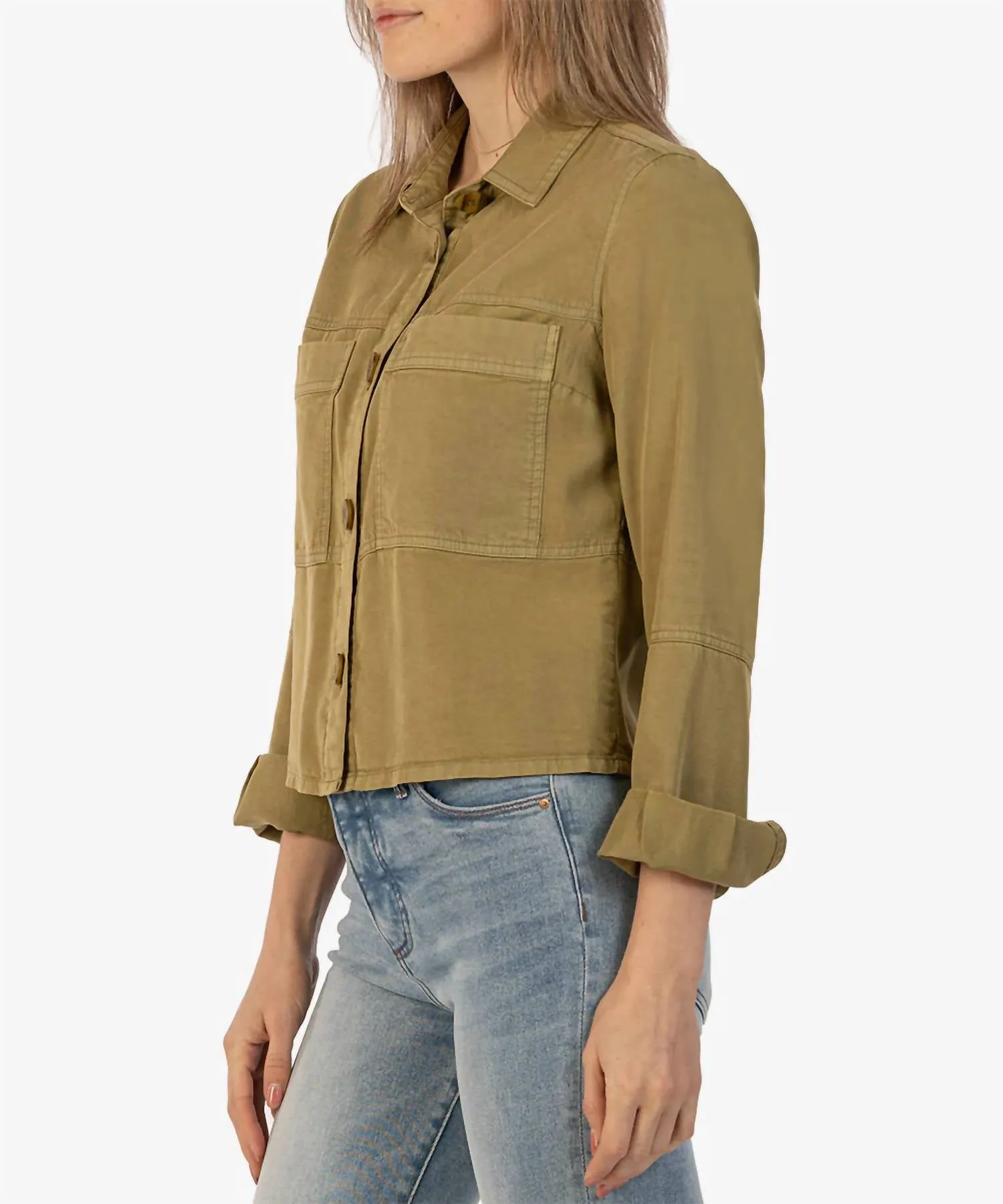 Nouvelle Veste Zinnia en Tencel en Limeade