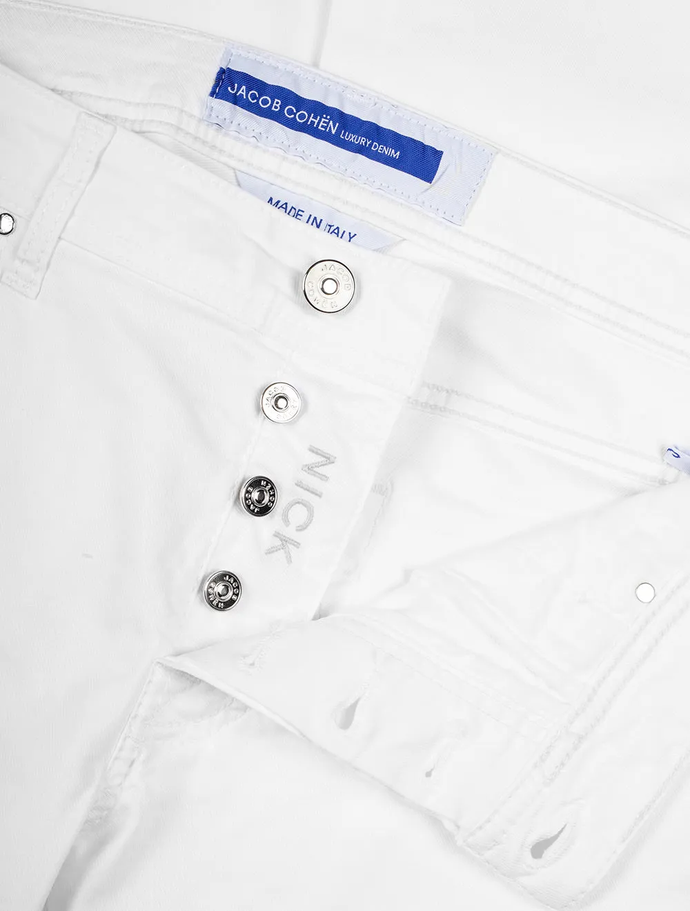 Nick 5 Poches Chino Blanc