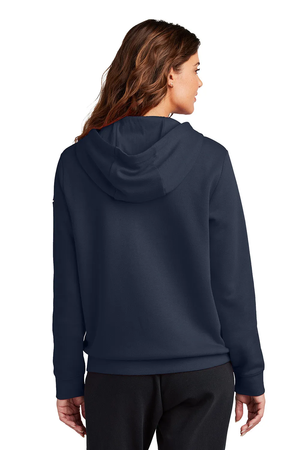 Nike Sweat à capuche pour femme en polaire avec fermeture éclair complète et poches - Bleu marine minuit