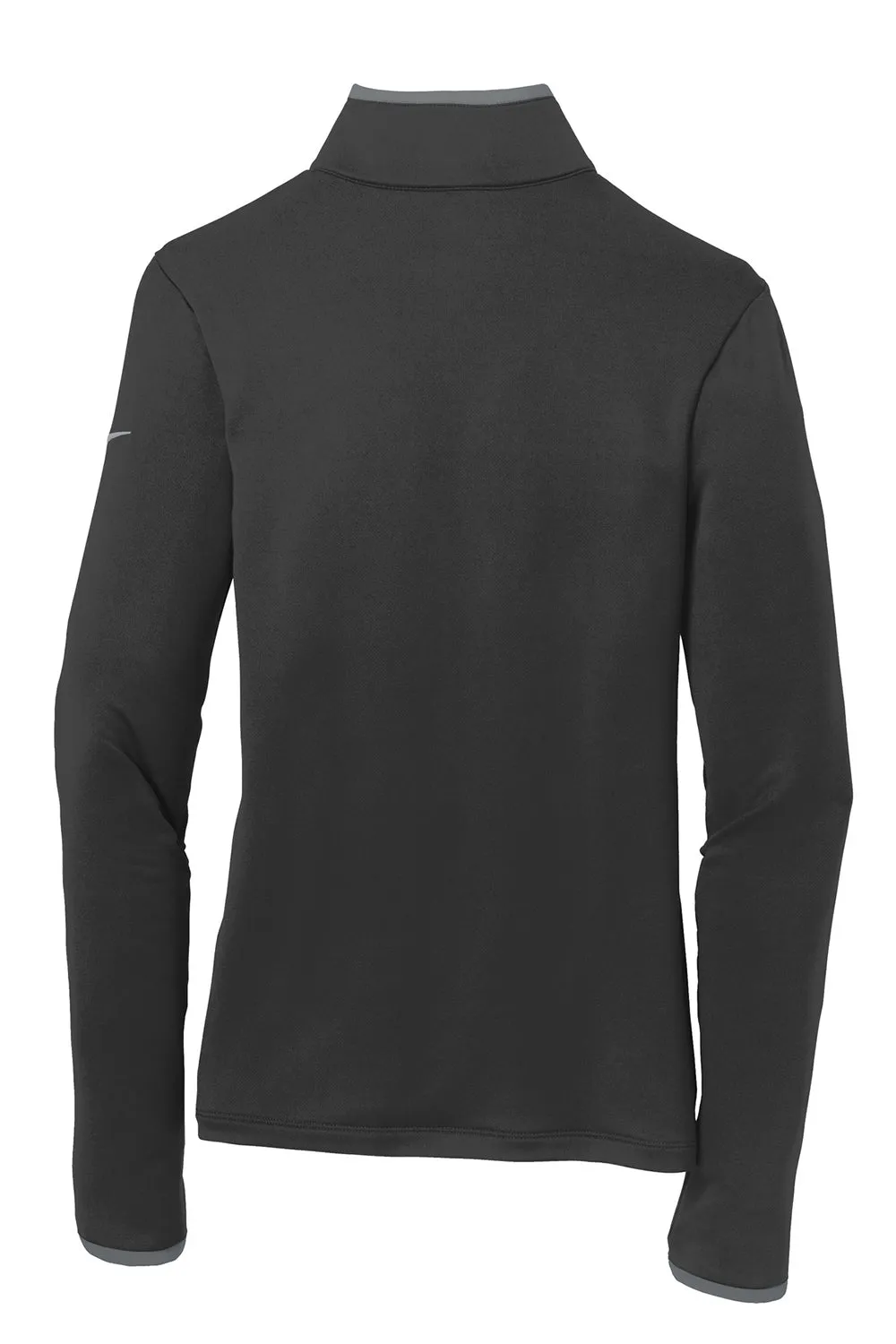 Nike Femmes Dri-Fit Sweat à Capuche 1/4 Zip Évacuation de l'Humidité - Noir/Gris Foncé