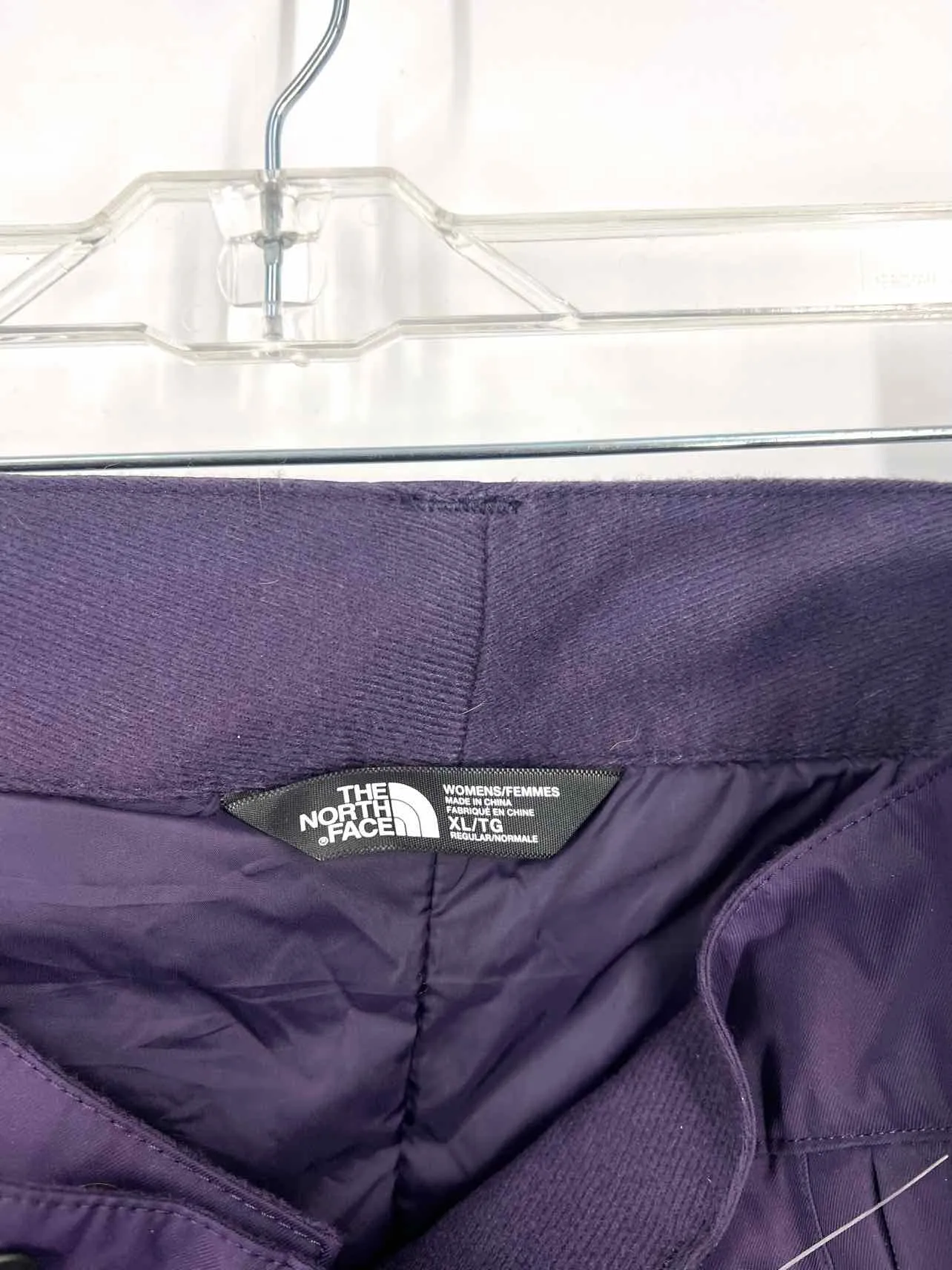 Pantalon de ski The North Face Taille XL Coupe ajustée en aubergine unie