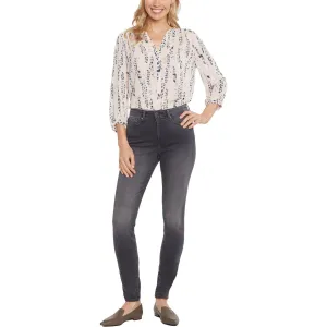 NYDJ Femmes Ami Jeans Skinny Colorés à Taille Haute et Effilochés