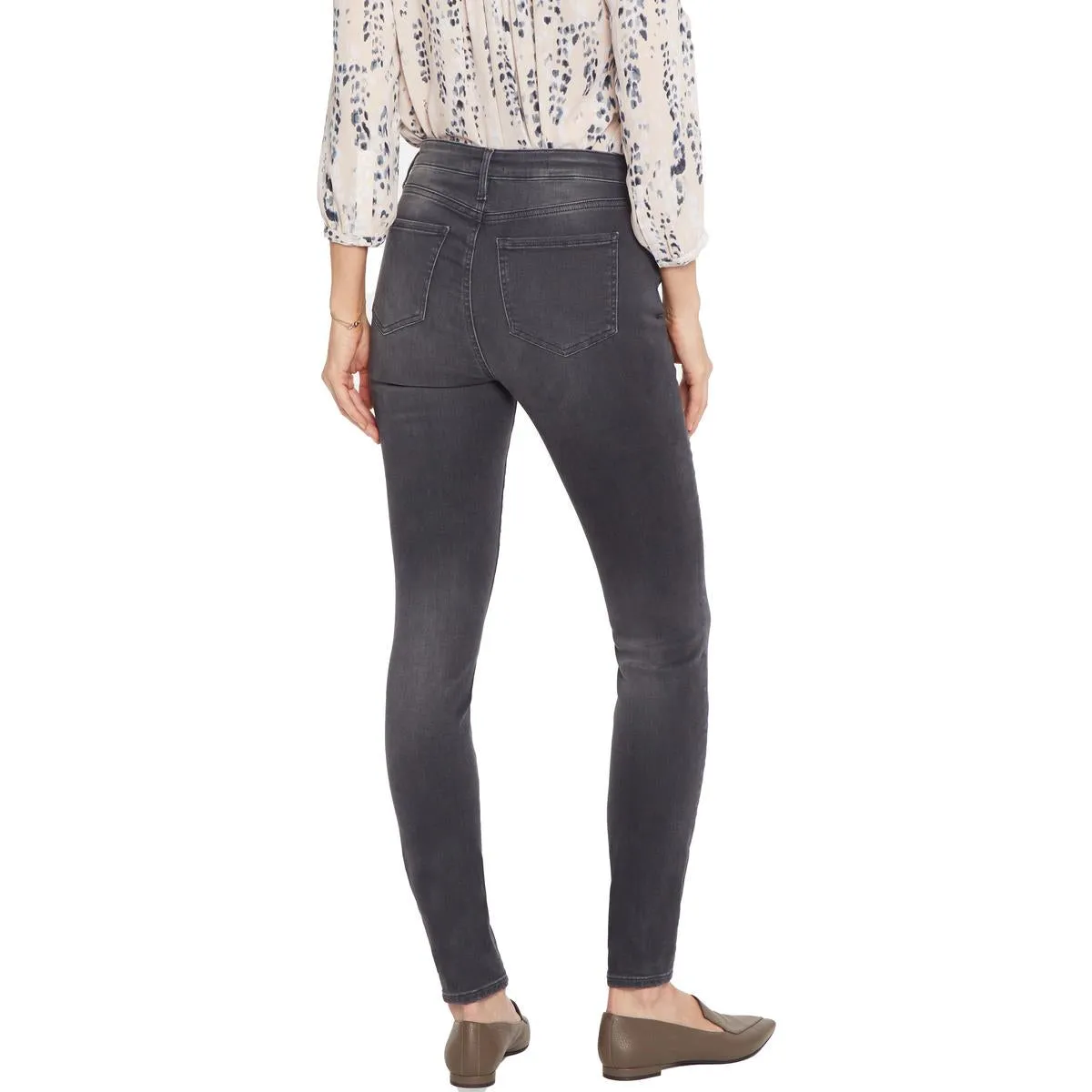 NYDJ Femmes Ami Jeans Skinny Colorés à Taille Haute et Effilochés