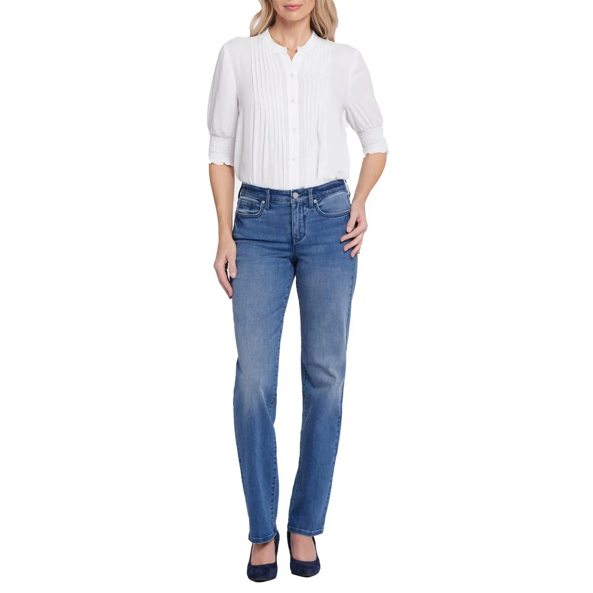 NYDJ Femmes Bailey Jean Droit Détendu en Denim