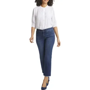 NYDJ Femmes Marilyn Jean Droit à Ourlet Effiloché