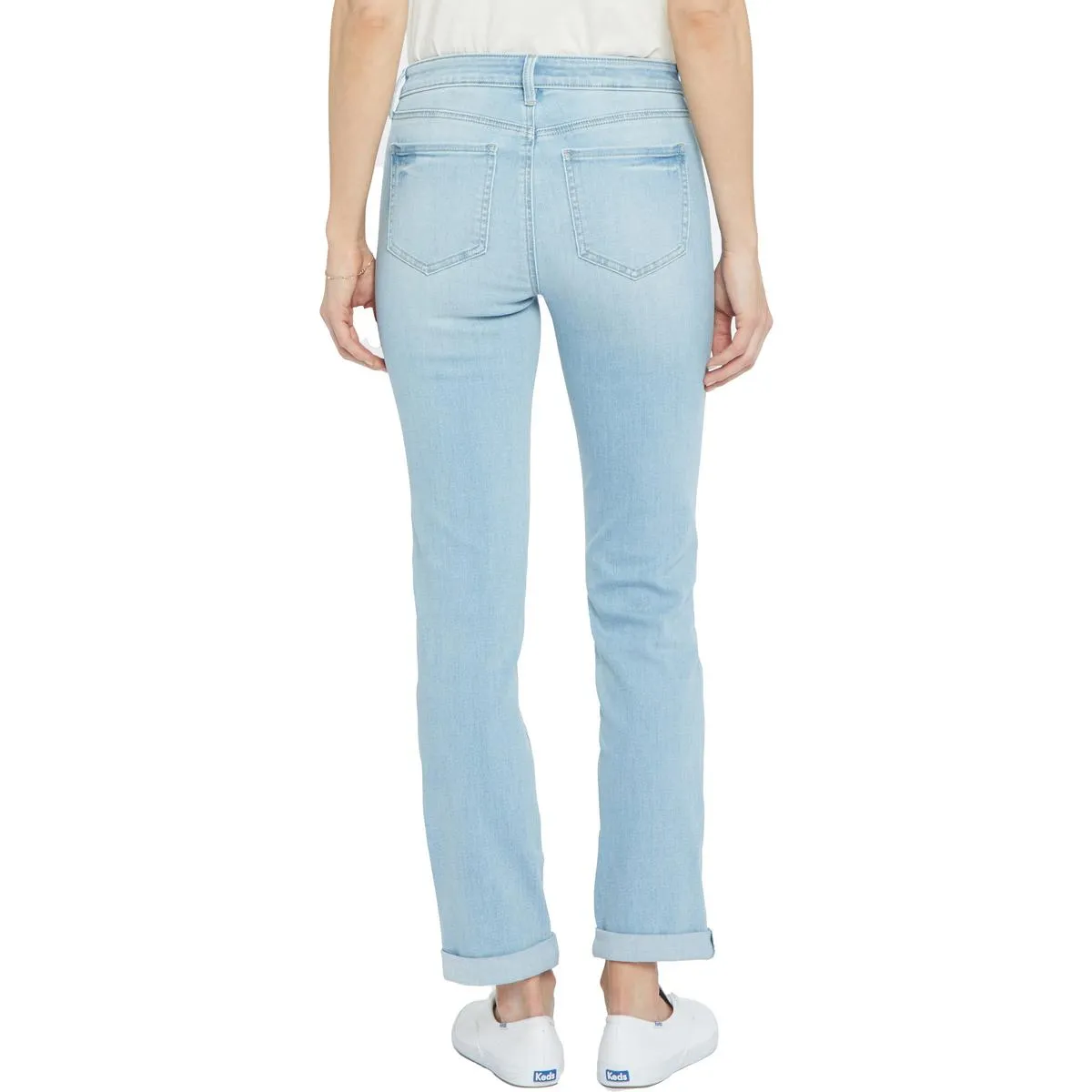 NYDJ Femmes Petites Sheri Jeans en Denim à Ourlet Coupé à la Cheville