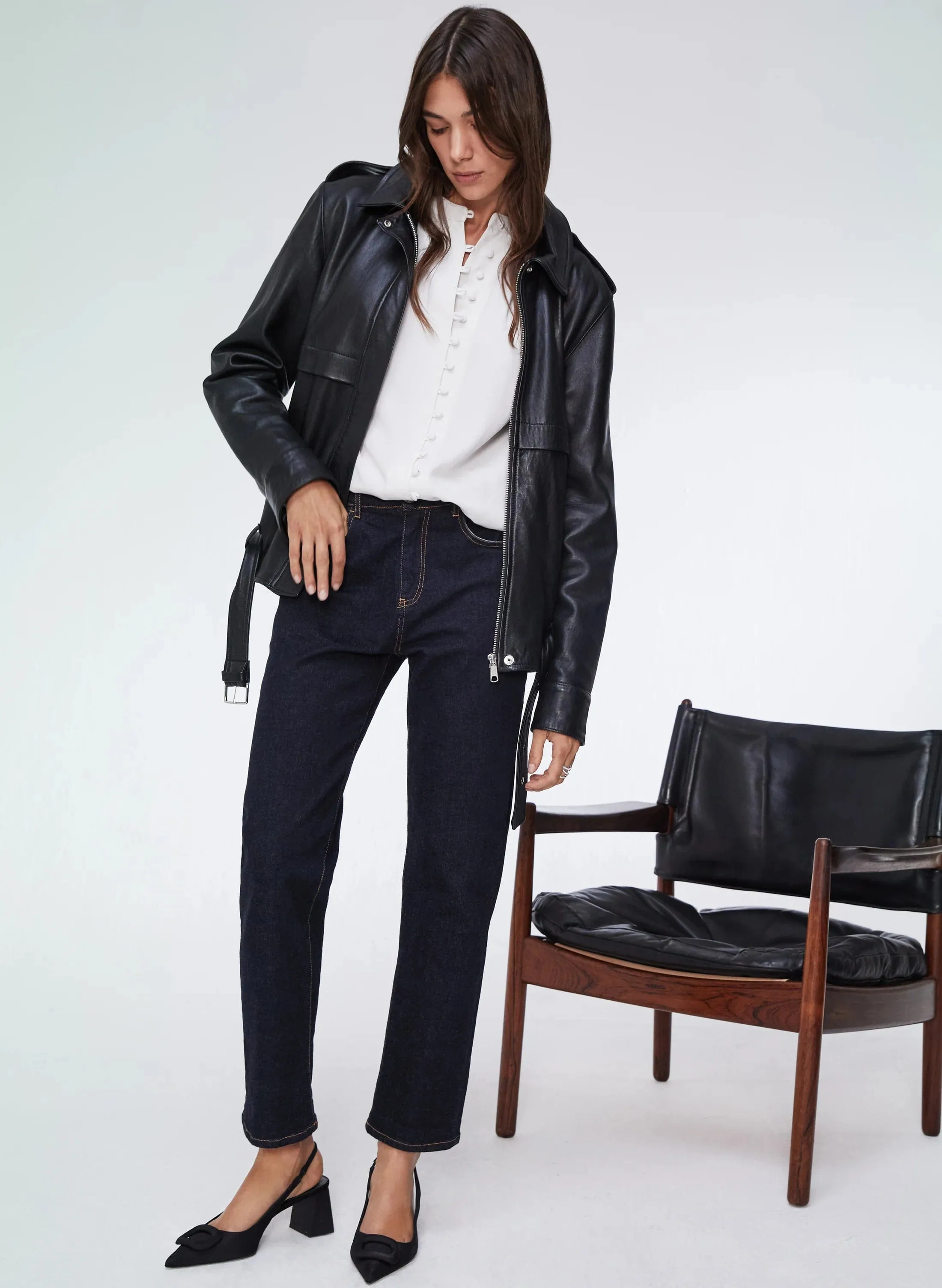 Jeans Boyfriend en Coton Bio | Denim Foncé