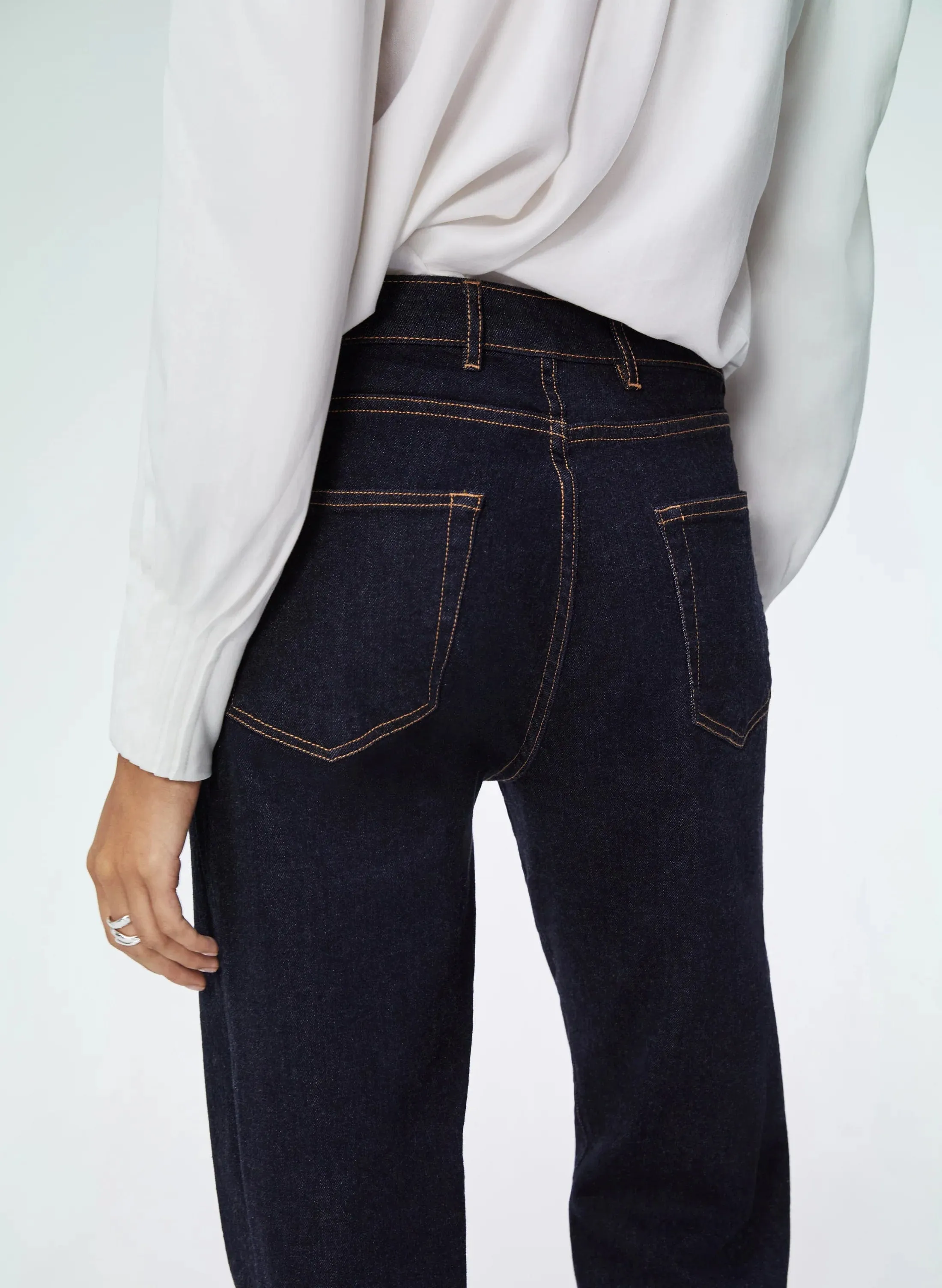 Jeans Boyfriend en Coton Bio | Denim Foncé