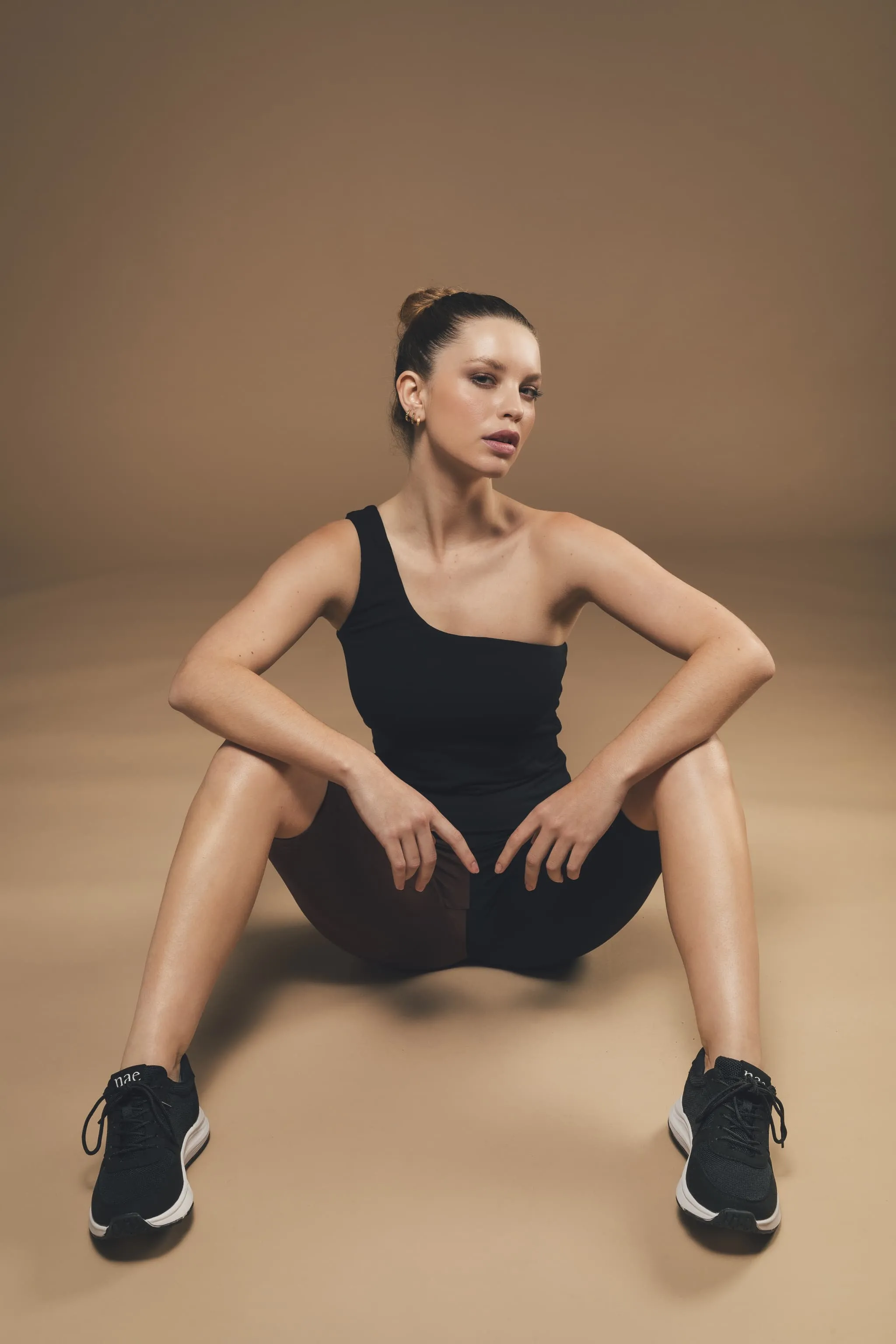 Short de Cyclisme en Coton Biologique | Noir & Marron