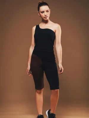 Short de Cyclisme en Coton Biologique | Noir & Marron