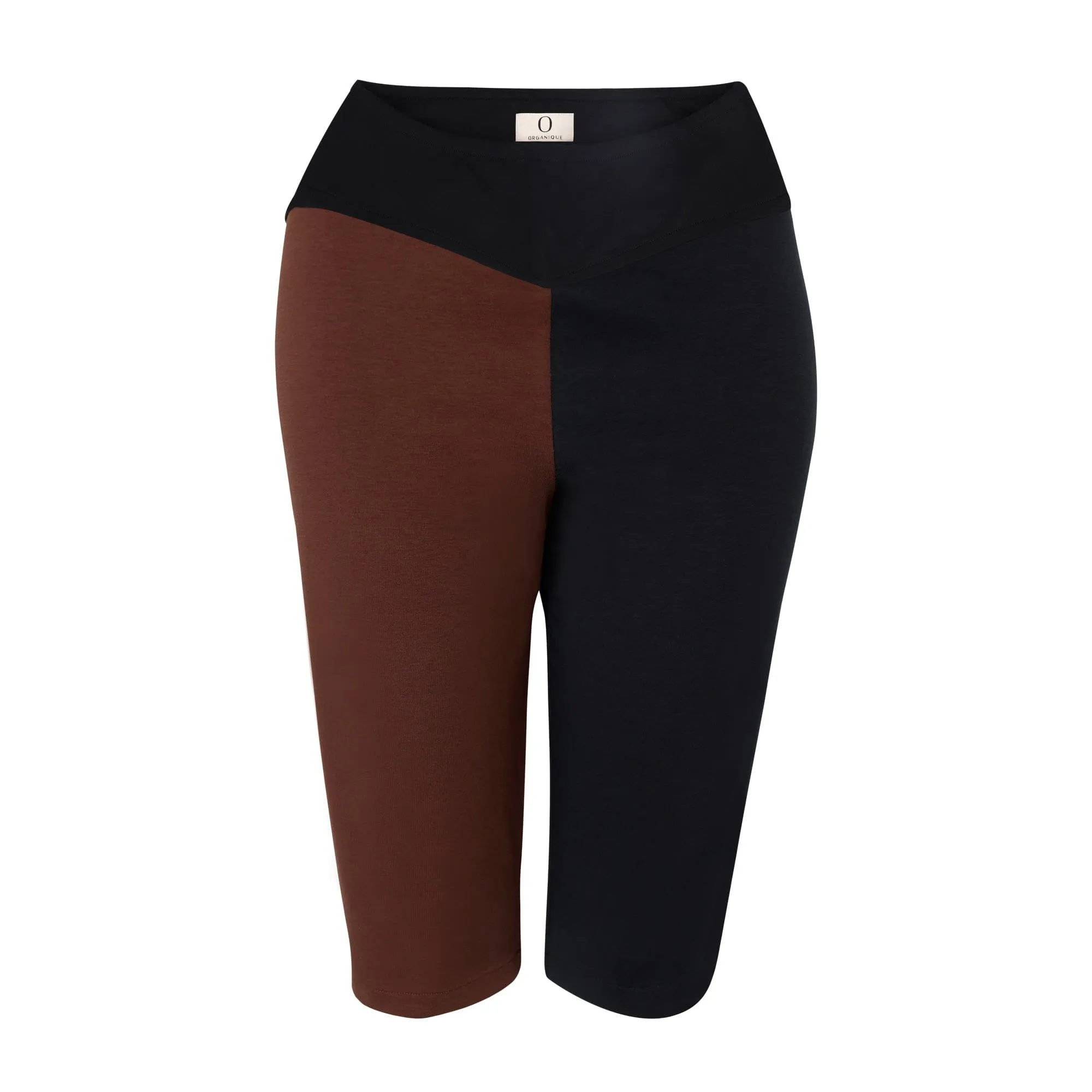 Short de Cyclisme en Coton Biologique | Noir & Marron