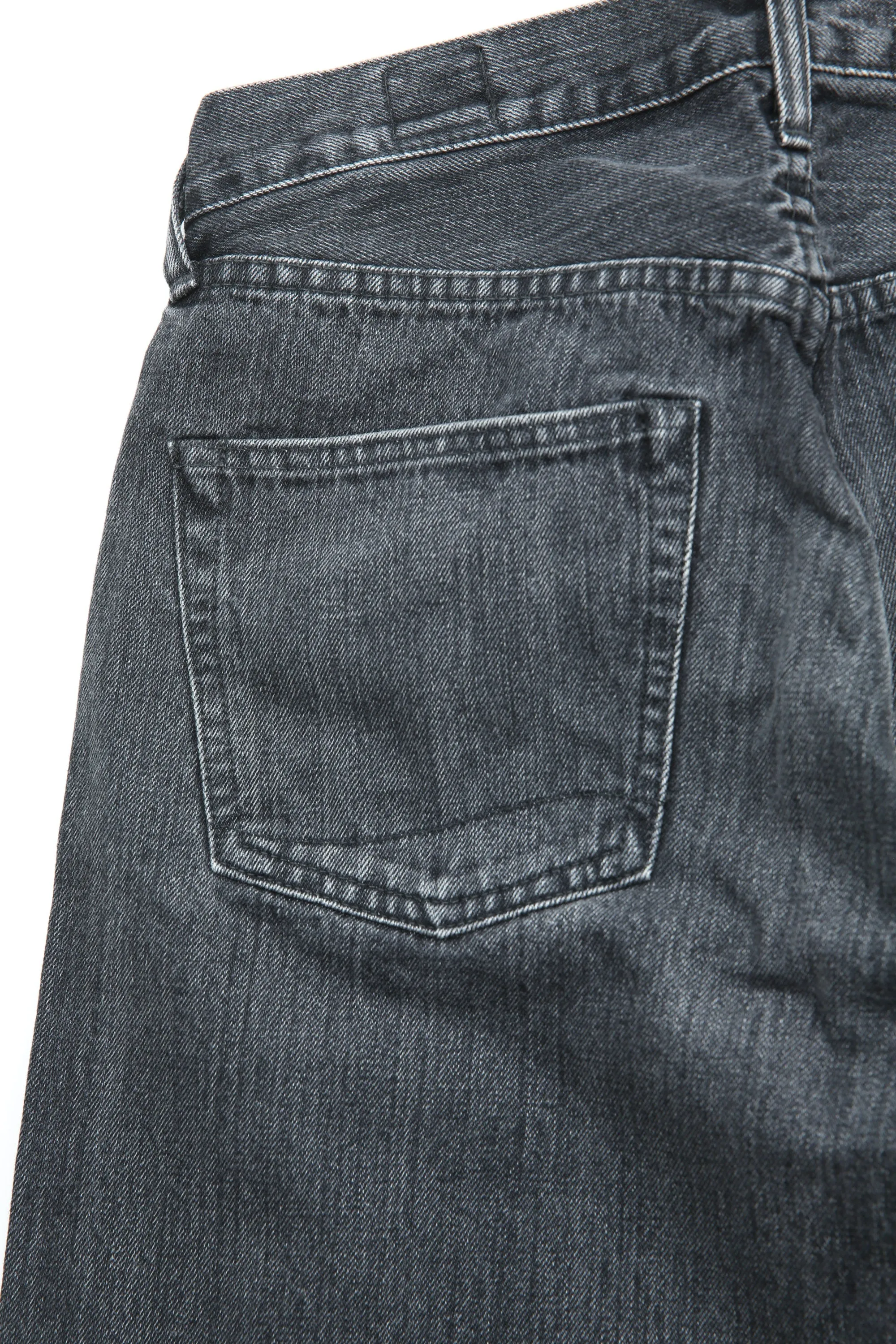 orSlow 105 STANDARD SELVEDGE - JEAN EN DENIM NOIR PIERRE
