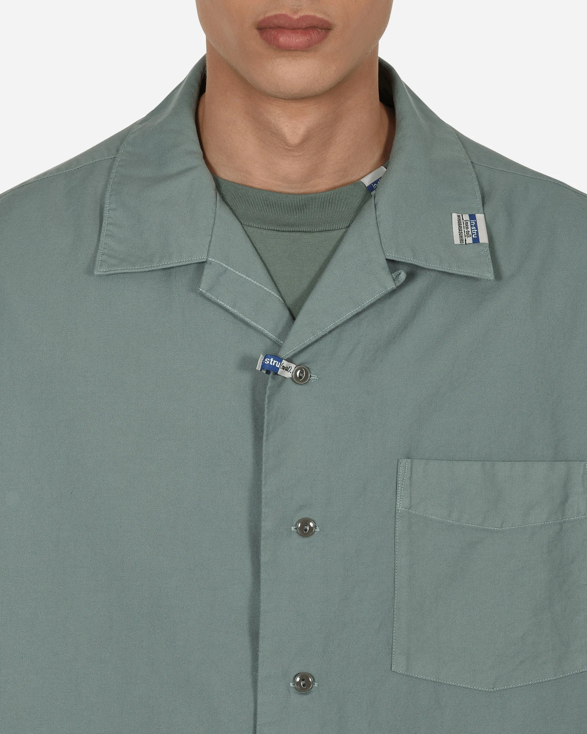 Chemise Oxford à manches courtes Verte