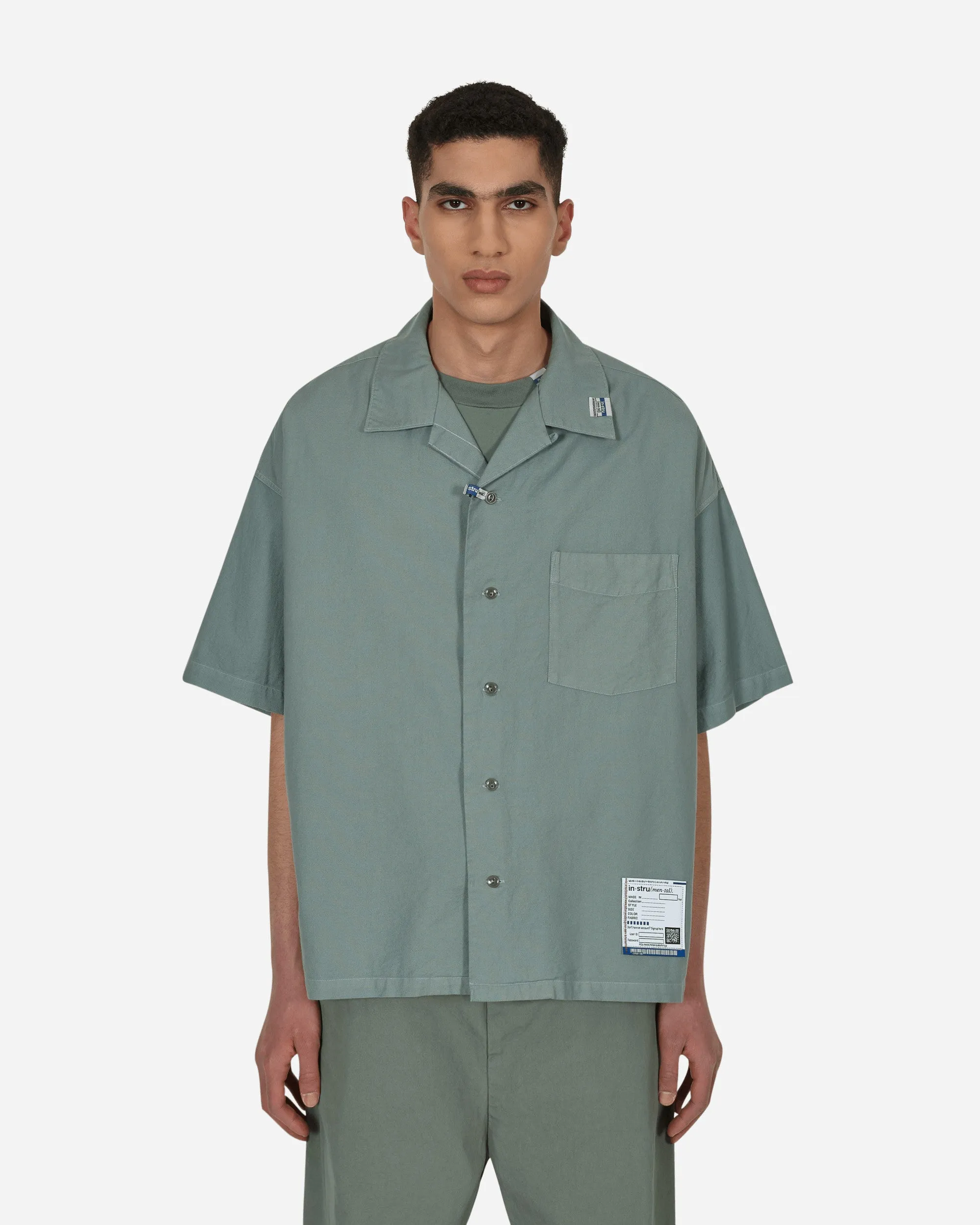 Chemise Oxford à manches courtes Verte
