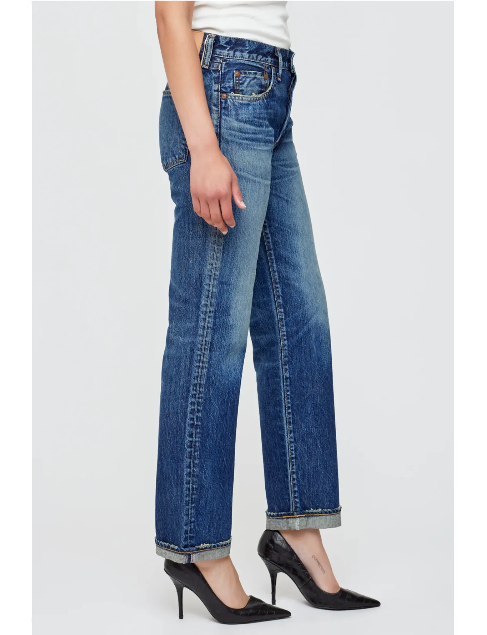 Peirson Straight, Vêtements Bleu Foncé_moussy
