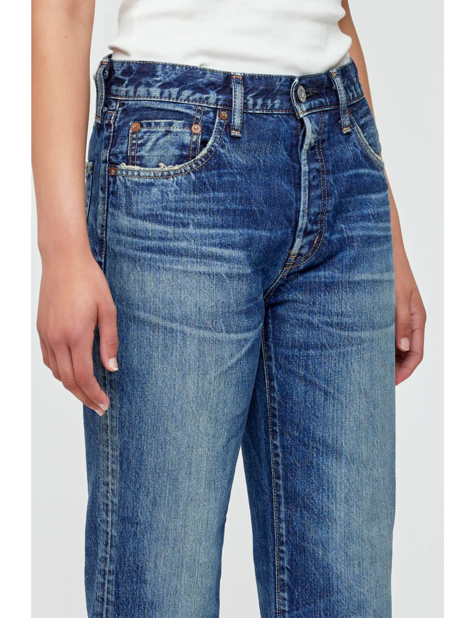 Peirson Straight, Vêtements Bleu Foncé_moussy