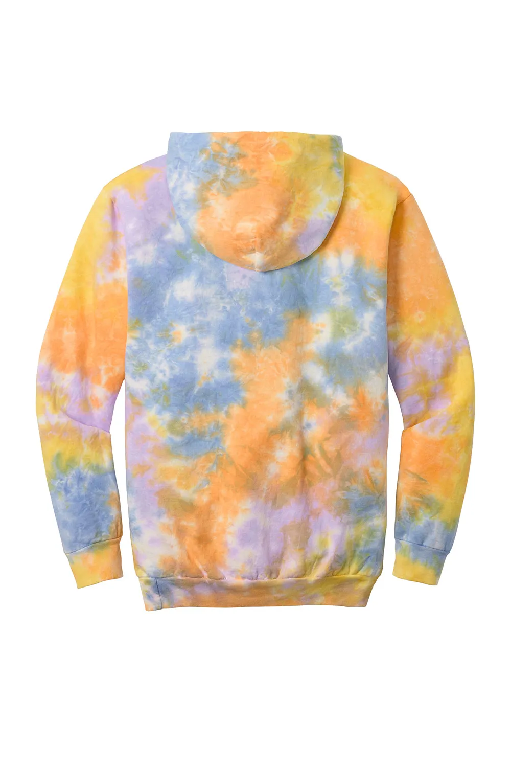 Port & Company Sweat à capuche pour hommes en tie-dye cristal avec poche kangourou - Sorbet