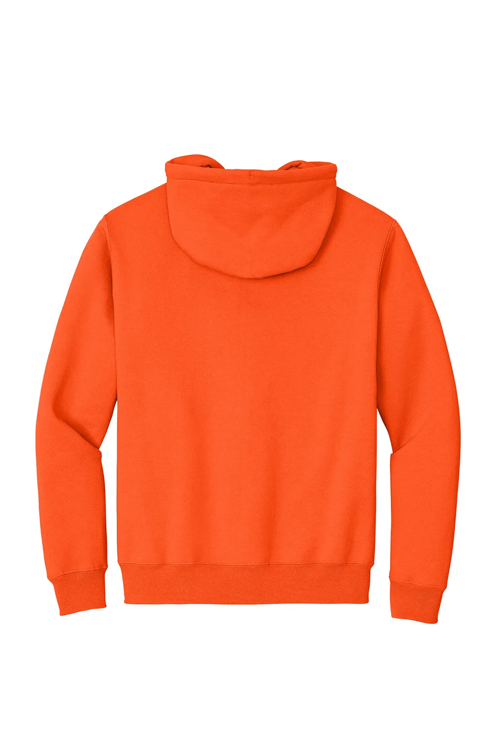 Port & Company Sweat à capuche homme en polaire anti-pilage avec fermeture éclair complète et poches - Orange sécurité
