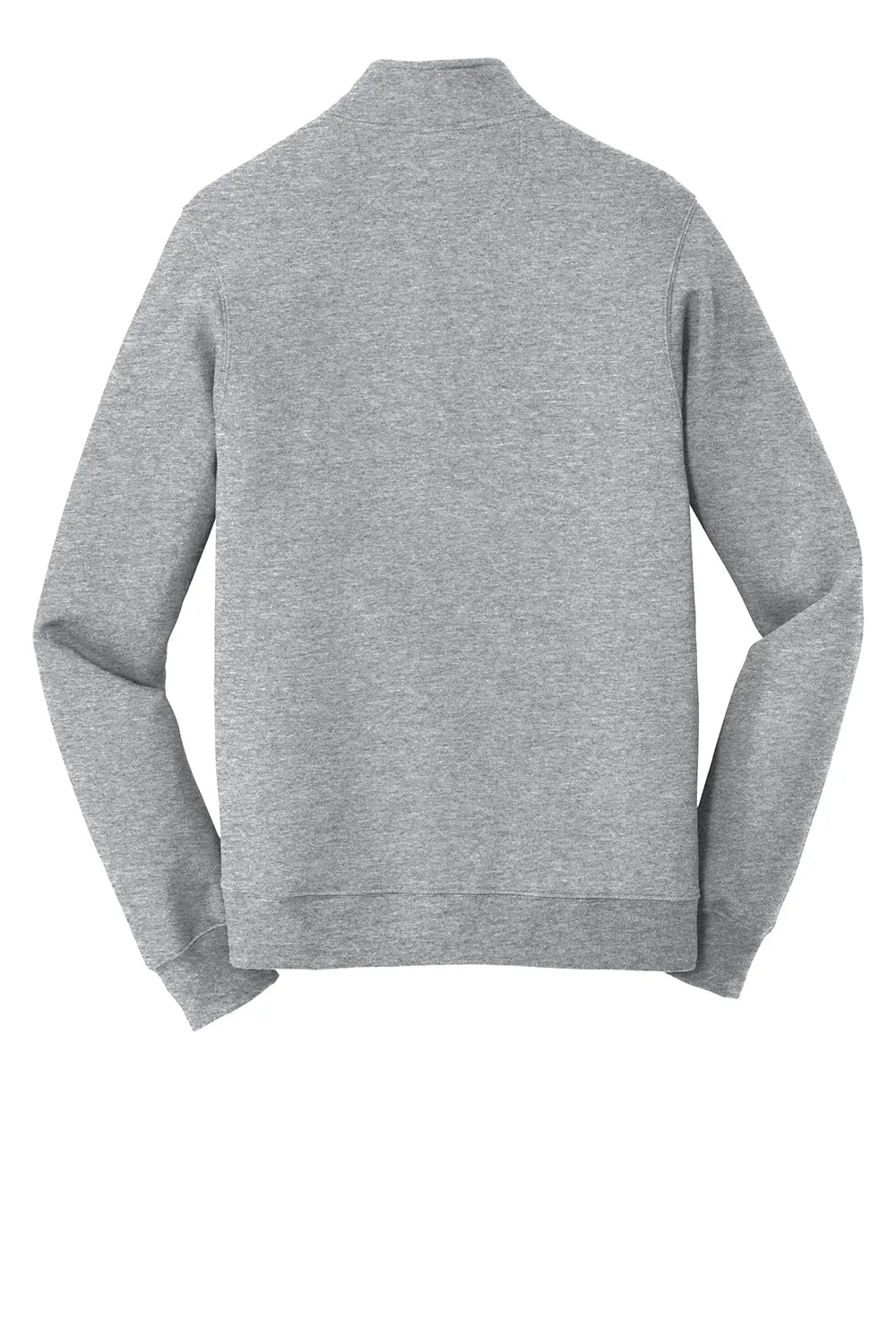 Port & Company Pull Homme Favorite en Polaire Zip 1/4 - Gris Chiné