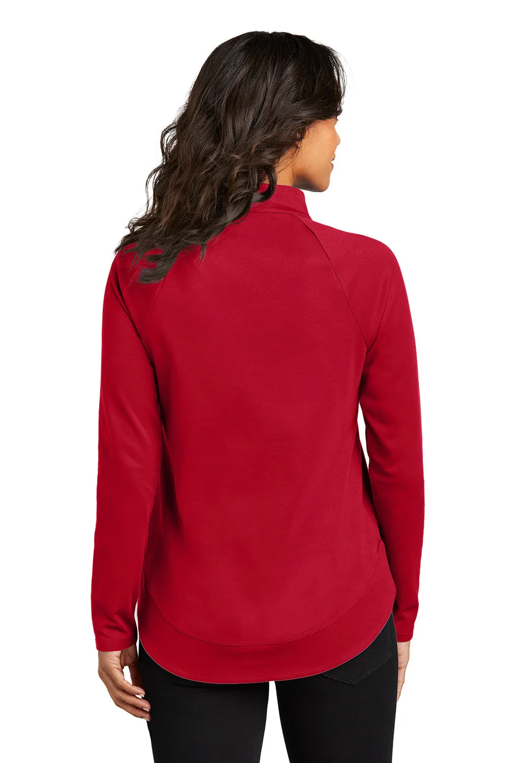 Sweat-shirt à 1/4 de zip résistant aux accrocs C-FREE pour femmes de Port Authority - Rouge intense