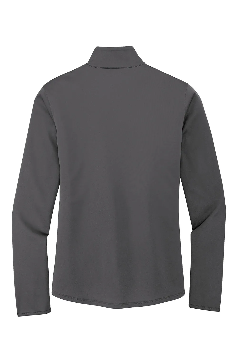 Sweat-shirt 1/4 zip Performance pour femmes en soie douce évacuant l'humidité Port Authority - Gris acier/Noir