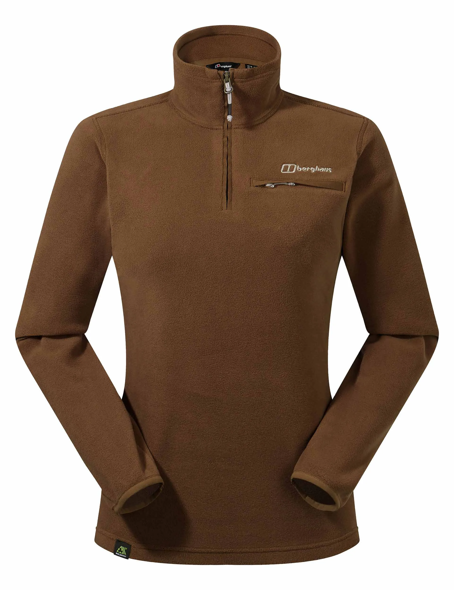 Prism 2.0 Micro Demi-Zip Polaire - Marron Écorce
