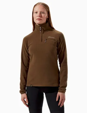 Prism 2.0 Micro Demi-Zip Polaire - Marron Écorce
