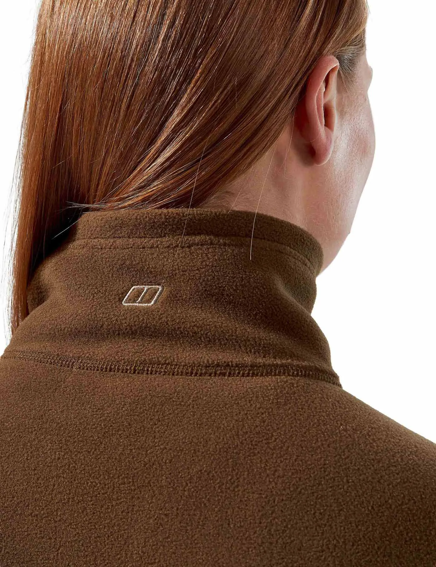 Prism 2.0 Micro Demi-Zip Polaire - Marron Écorce