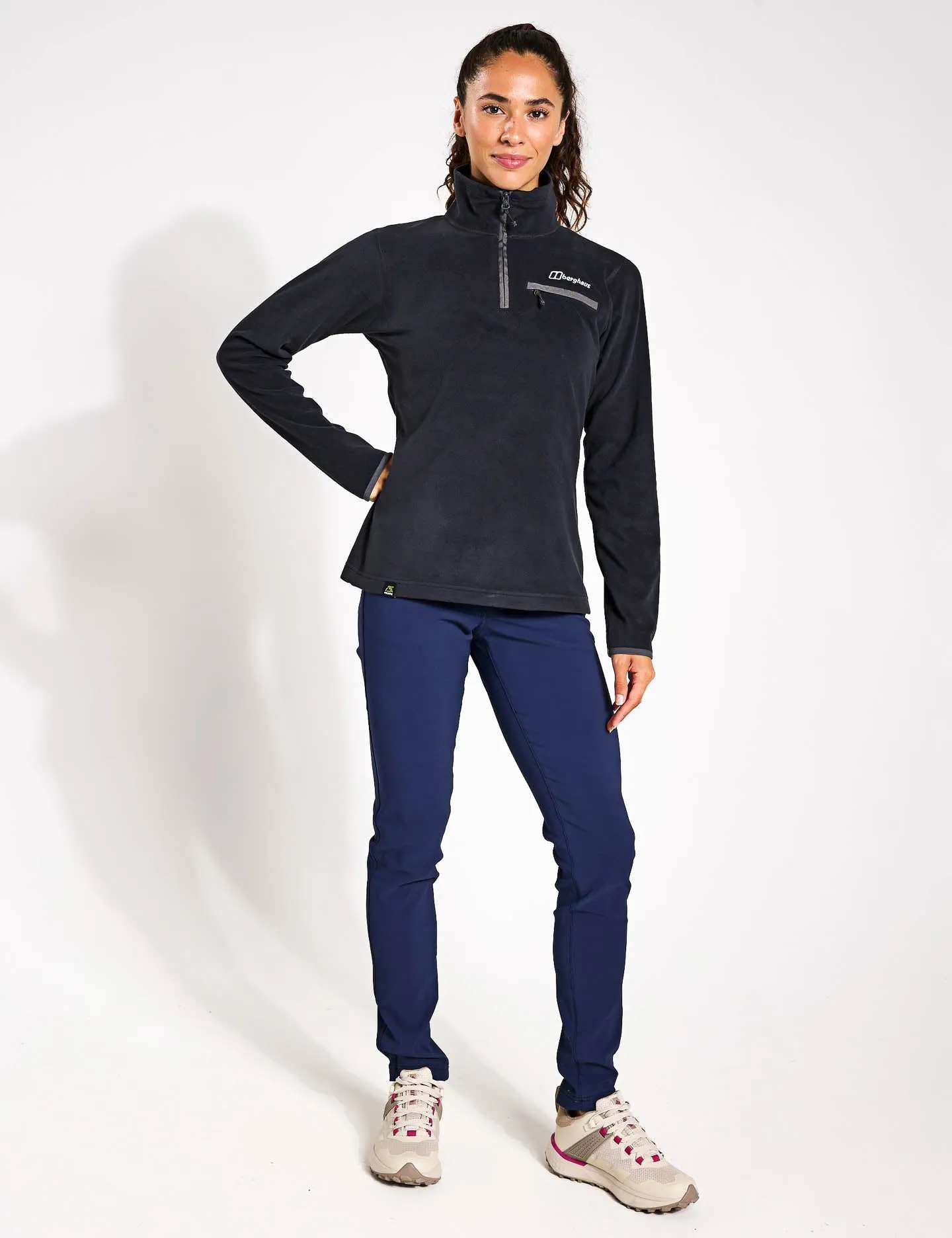 Prism 2.0 Micro Pull Moitié-Zip en Polaire - Noir Jet