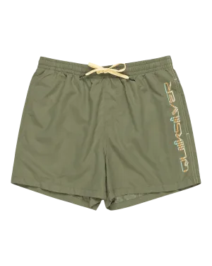 Quiksilver Vêtements Short de Volley Behind Waves en Trèfle à Quatre Feuilles
