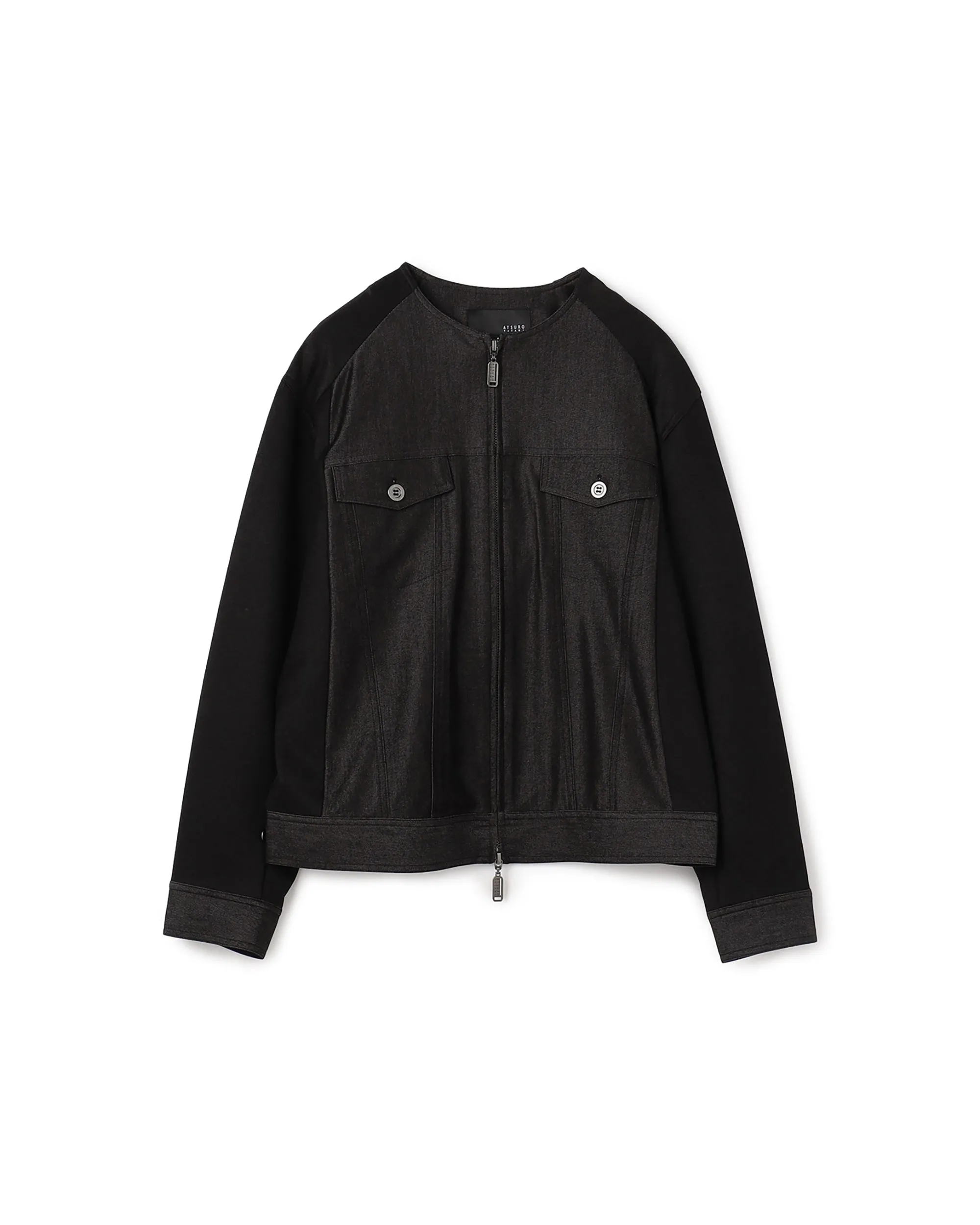 Veste en simili denim poly avec fermeture éclair - Atsuro Tayama