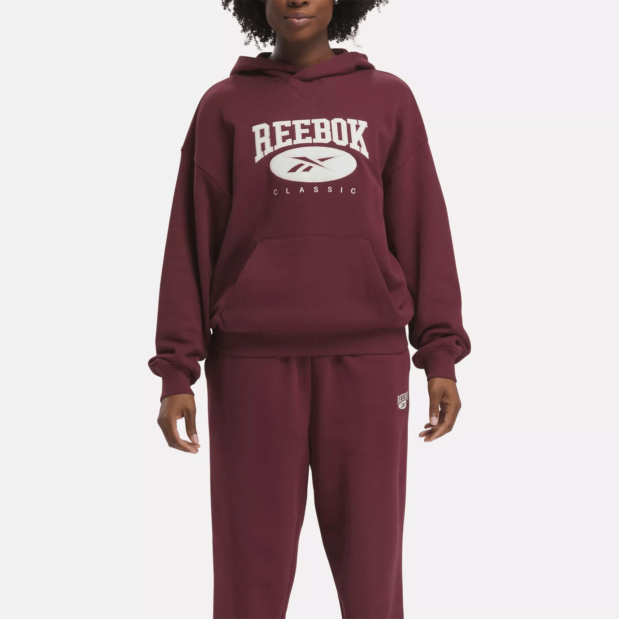 Reebok Vêtements Femme Classics Archive Essentials Sweat à capuche en French Terry avec grand logo