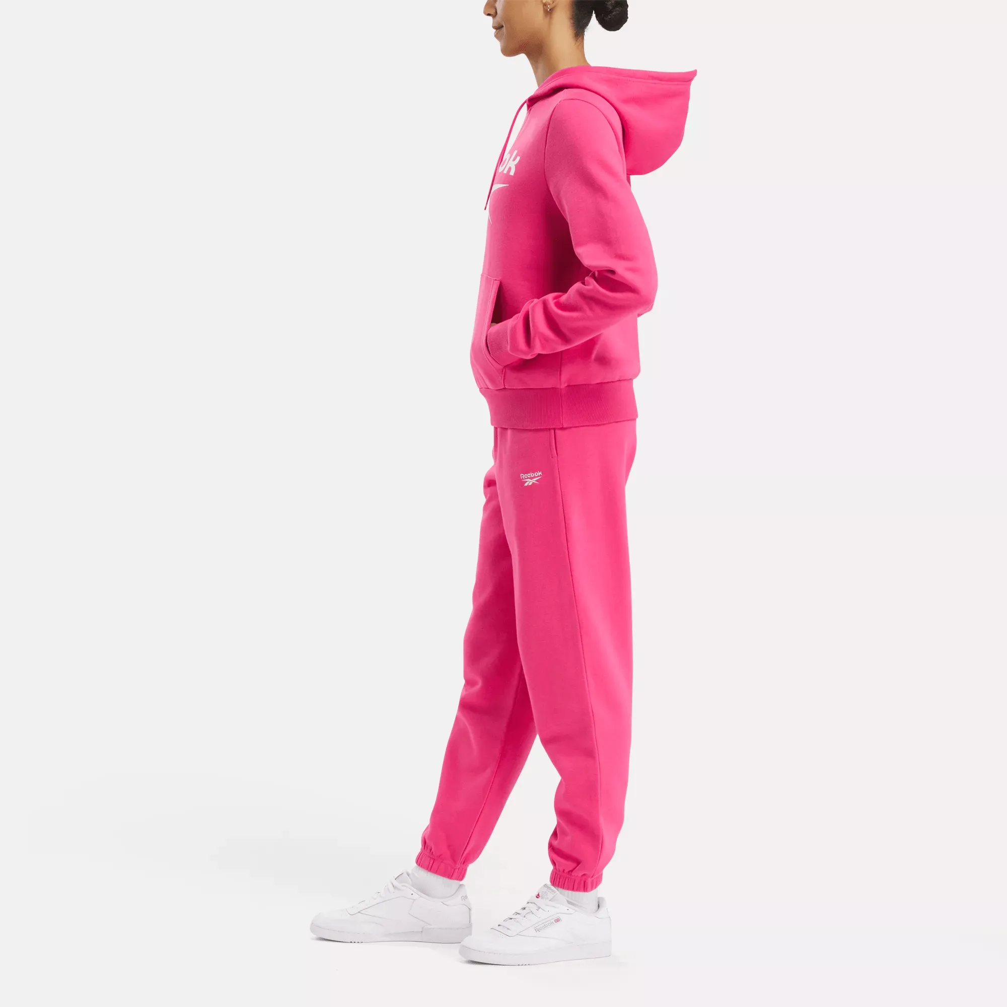 Vêtements Reebok pour Femmes Pull à Capuche en Polaire Reebok Identity avec Grand Logo