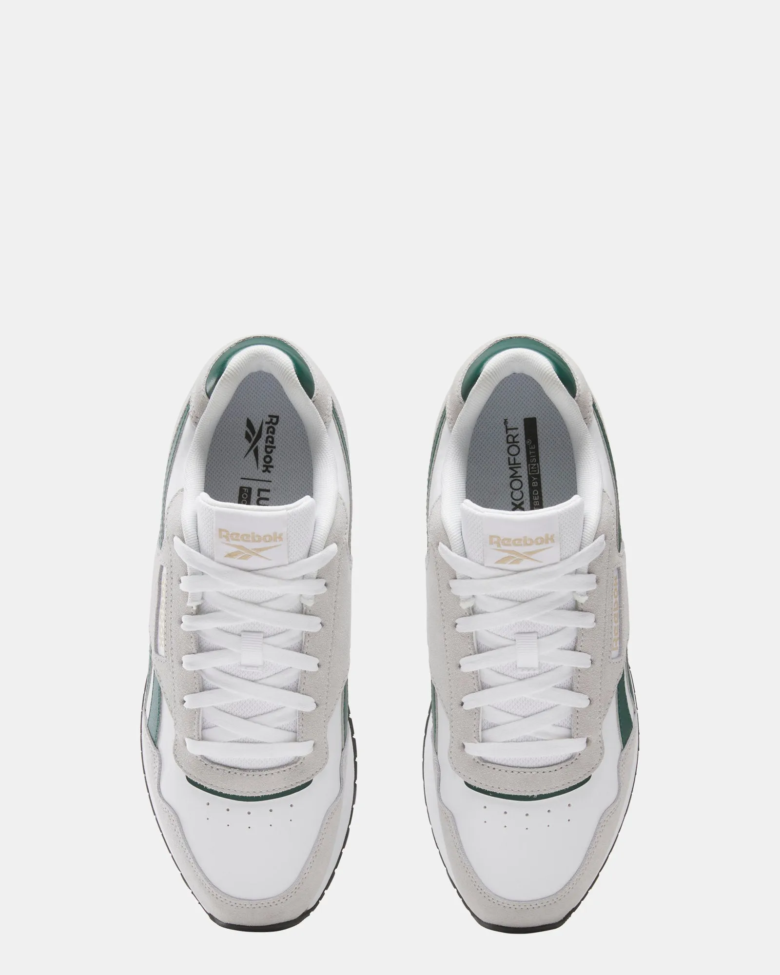 Reebok Glide Blanc/Vert Universitaire/Gris