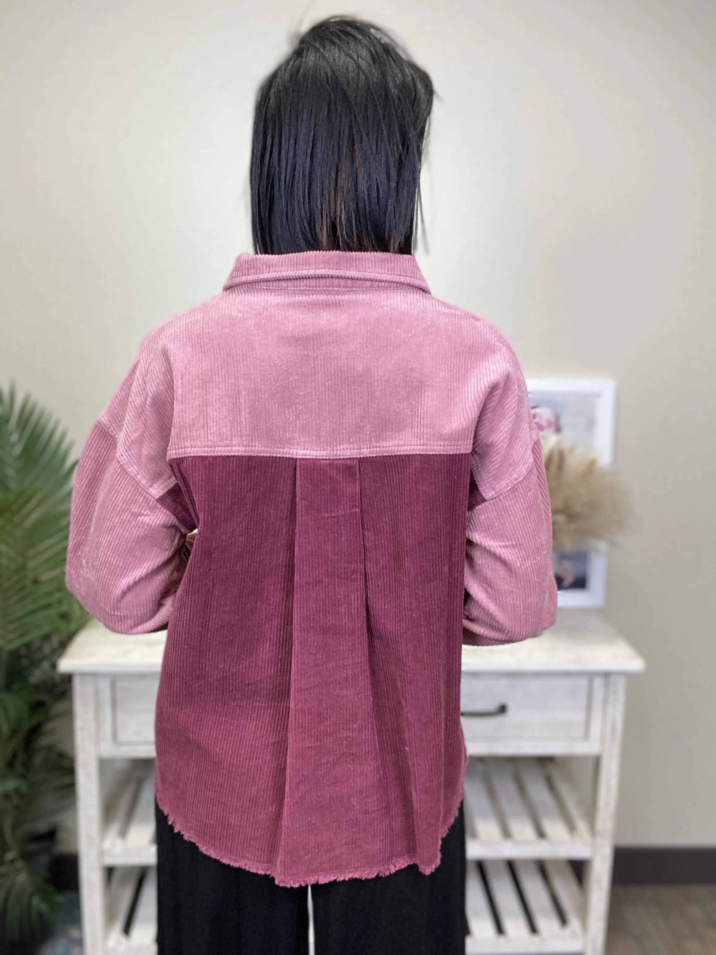 Veste en velours côtelé à motifs colorés pour femmes Restless Heart