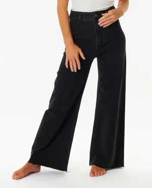 Rip Curl Pantalon en Denim de Vacances - Noir Lavé