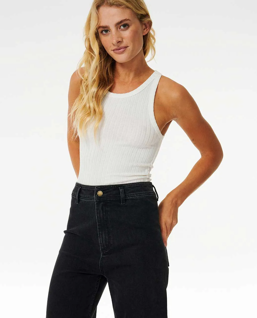 Rip Curl Pantalon en Denim de Vacances - Noir Lavé
