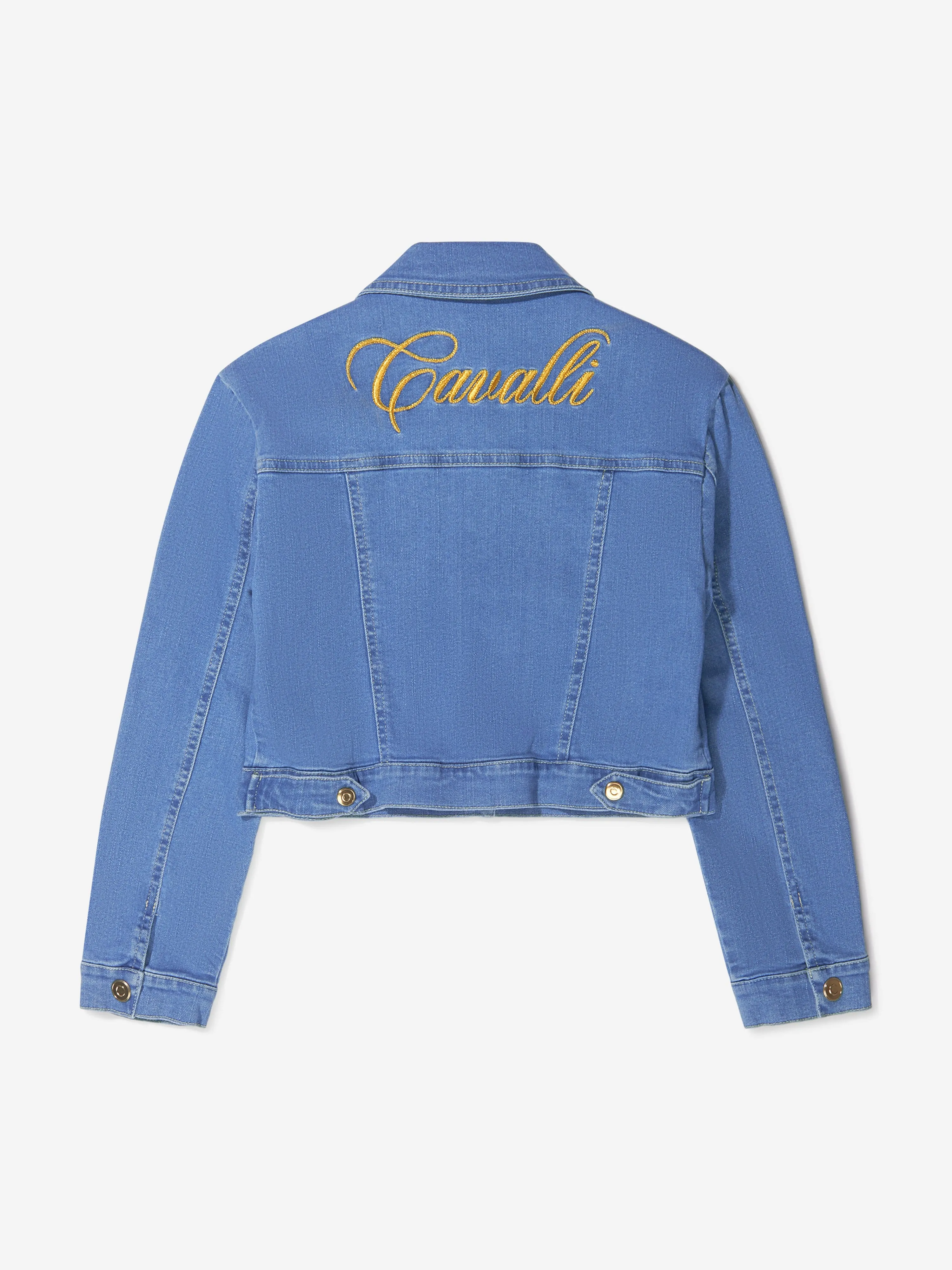 Veste en jean en coton Roberto Cavalli pour filles