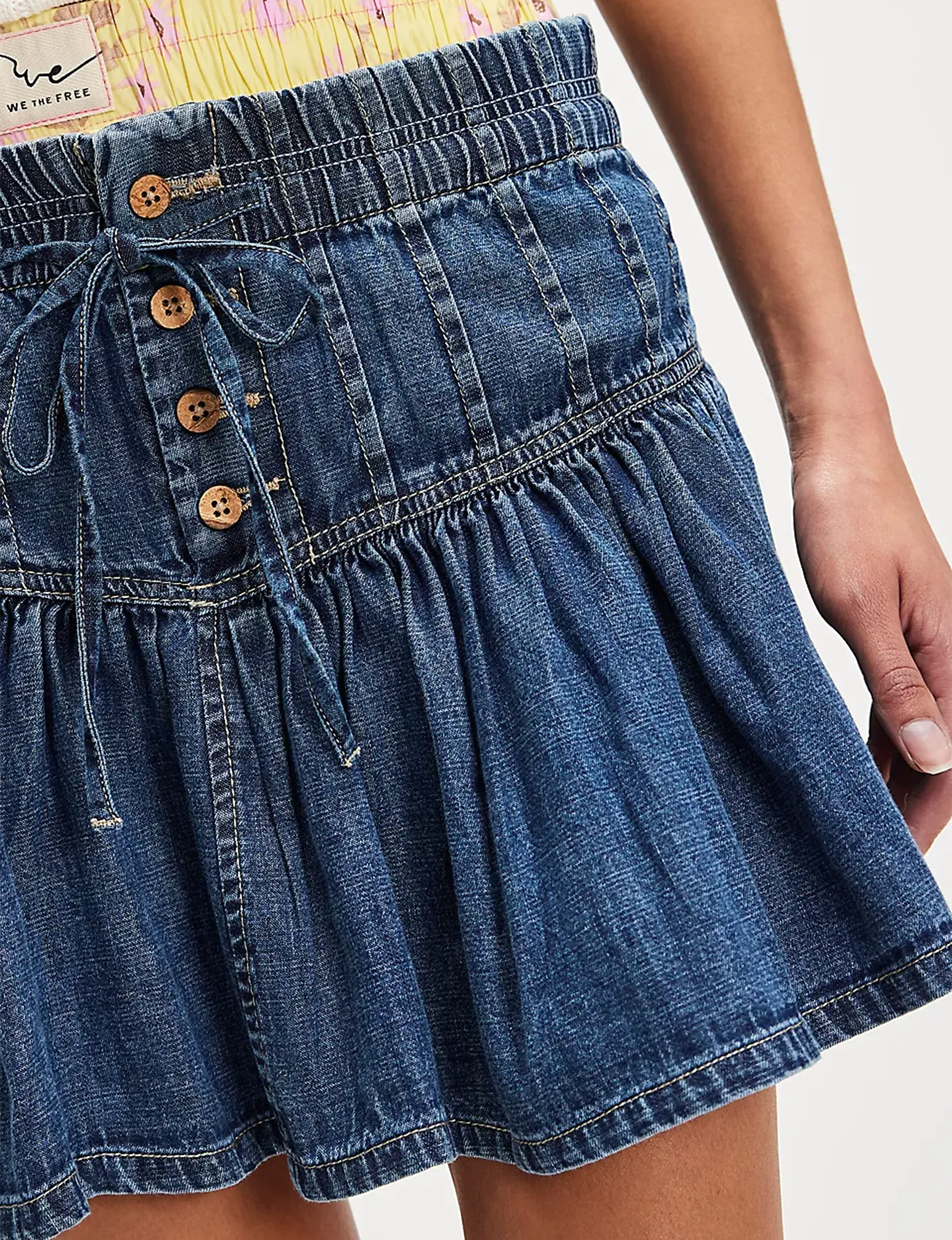 Jupe Denim Mini Roselle, Vêtements High Tide_free-people