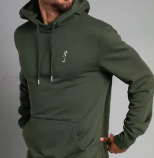 RS Paris Sweat à capuche pour homme - Gris foncé/vert Vêtements Rs Homme