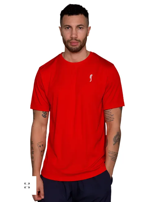 RS Sports T-shirt de performance pour hommes - Vêtements Rs Men Rouge éclatant