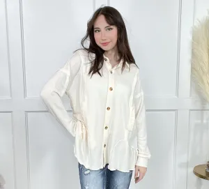Veste à boutons pour femme 