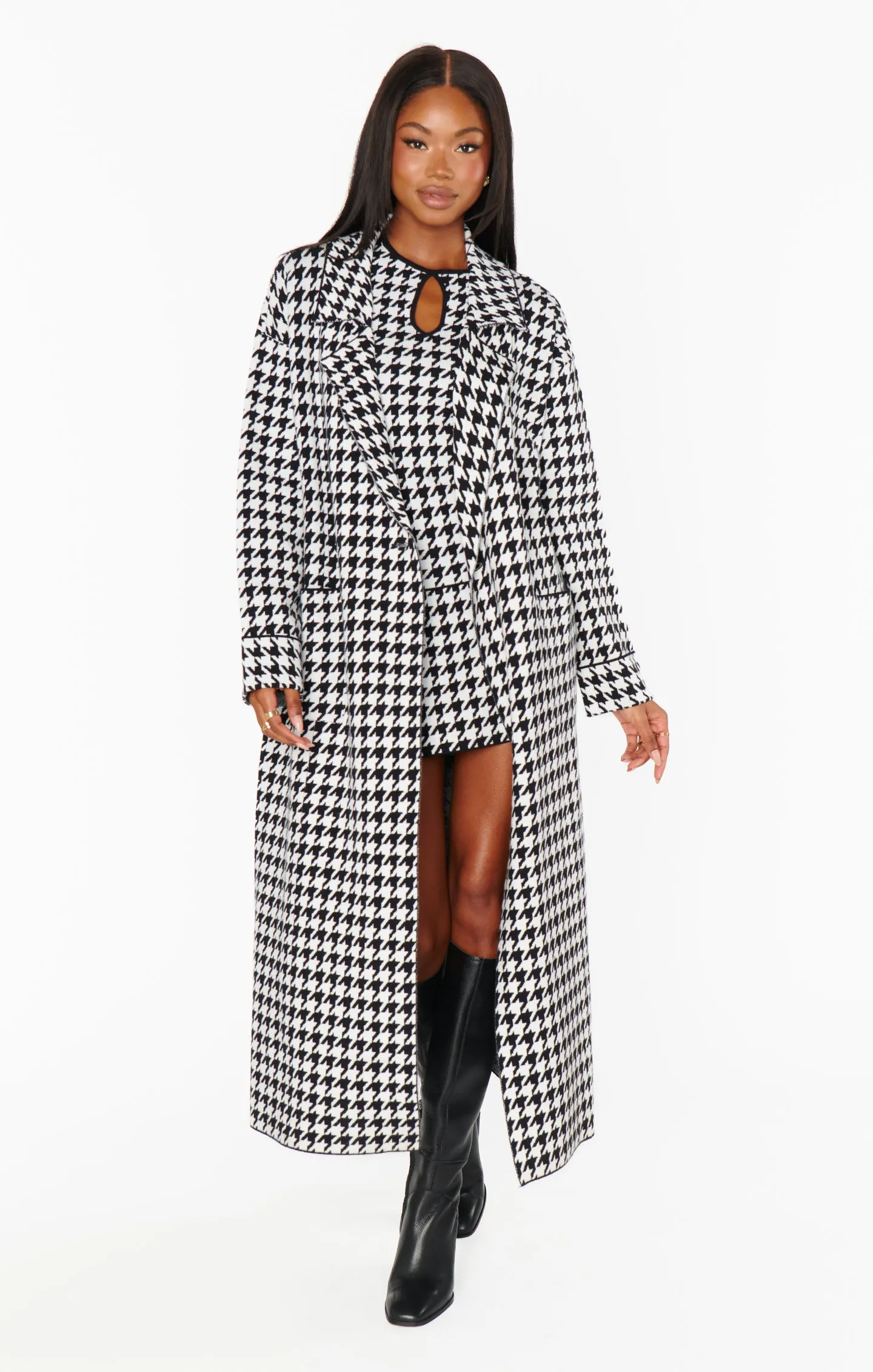Veste Pull Shasta ~ Tricot Pied-de-poule